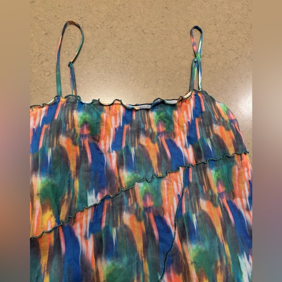 Urban Outfitters Moxie Mesh Mini Slip Dress Sz: L - Picture 8 of 16